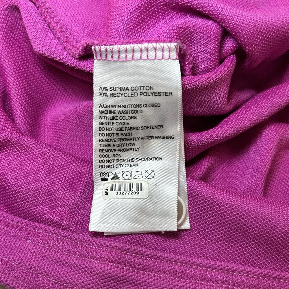 Tommy Bahama Islandzone Men's Short Sleeve Supima Pink Polo Shirt - Size M - Picture 6 of 10